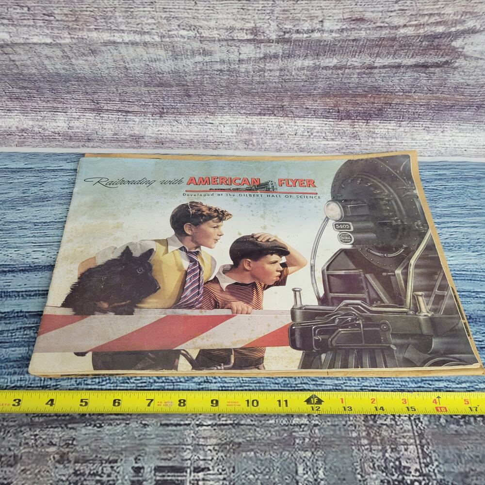 Vintage 1947 American Flyer advertisement brochure from the 40s